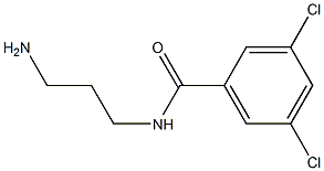 N-(3-aminopropyl)-3,5-dichlorobenzamide 结构式