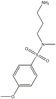 N-(3-aminopropyl)-4-methoxy-N-methylbenzene-1-sulfonamide 结构式