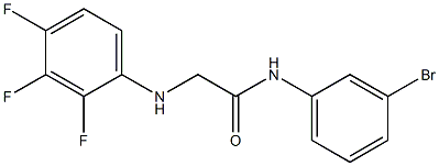 N-(3-bromophenyl)-2-[(2,3,4-trifluorophenyl)amino]acetamide 结构式