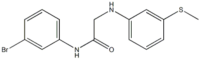 N-(3-bromophenyl)-2-{[3-(methylsulfanyl)phenyl]amino}acetamide 结构式