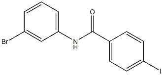 N-(3-bromophenyl)-4-iodobenzamide 结构式