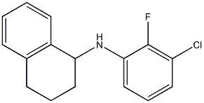 N-(3-chloro-2-fluorophenyl)-1,2,3,4-tetrahydronaphthalen-1-amine 结构式