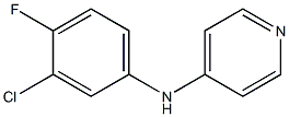 N-(3-chloro-4-fluorophenyl)pyridin-4-amine 结构式