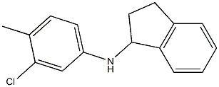 N-(3-chloro-4-methylphenyl)-2,3-dihydro-1H-inden-1-amine 结构式