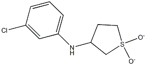 N-(3-chlorophenyl)-N-(1,1-dioxidotetrahydrothien-3-yl)amine 结构式