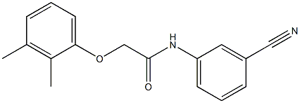 N-(3-cyanophenyl)-2-(2,3-dimethylphenoxy)acetamide 结构式