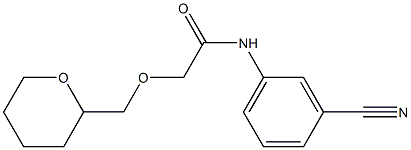 N-(3-cyanophenyl)-2-(oxan-2-ylmethoxy)acetamide 结构式