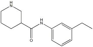 N-(3-ethylphenyl)piperidine-3-carboxamide 结构式