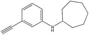 N-(3-ethynylphenyl)cycloheptanamine 结构式