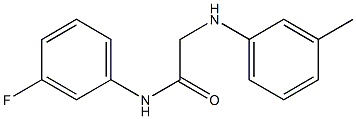 N-(3-fluorophenyl)-2-[(3-methylphenyl)amino]acetamide 结构式