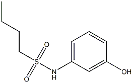 N-(3-hydroxyphenyl)butane-1-sulfonamide 结构式