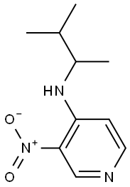 N-(3-methylbutan-2-yl)-3-nitropyridin-4-amine 结构式