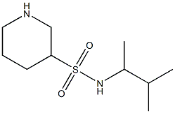 N-(3-methylbutan-2-yl)piperidine-3-sulfonamide 结构式