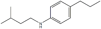 N-(3-methylbutyl)-4-propylaniline 结构式