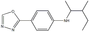 N-(3-methylpentan-2-yl)-4-(1,3,4-oxadiazol-2-yl)aniline 结构式