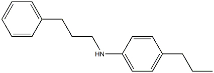 N-(3-phenylpropyl)-4-propylaniline 结构式