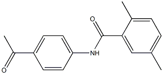 N-(4-acetylphenyl)-2,5-dimethylbenzamide 结构式