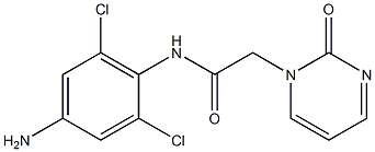 N-(4-amino-2,6-dichlorophenyl)-2-(2-oxo-1,2-dihydropyrimidin-1-yl)acetamide 结构式