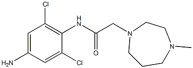 N-(4-amino-2,6-dichlorophenyl)-2-(4-methyl-1,4-diazepan-1-yl)acetamide 结构式