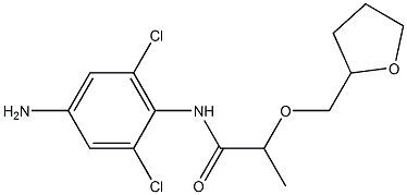 N-(4-amino-2,6-dichlorophenyl)-2-(oxolan-2-ylmethoxy)propanamide 结构式
