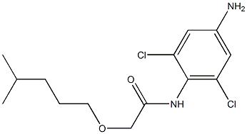 N-(4-amino-2,6-dichlorophenyl)-2-[(4-methylpentyl)oxy]acetamide 结构式