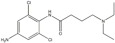 N-(4-amino-2,6-dichlorophenyl)-4-(diethylamino)butanamide 结构式