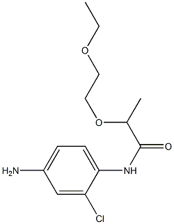 N-(4-amino-2-chlorophenyl)-2-(2-ethoxyethoxy)propanamide 结构式