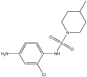 N-(4-amino-2-chlorophenyl)-4-methylpiperidine-1-sulfonamide 结构式