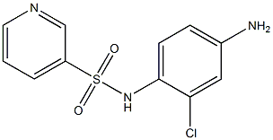 N-(4-amino-2-chlorophenyl)pyridine-3-sulfonamide 结构式