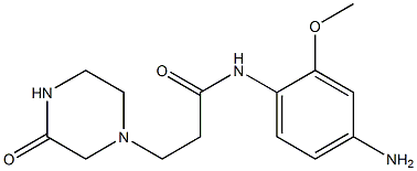 N-(4-amino-2-methoxyphenyl)-3-(3-oxopiperazin-1-yl)propanamide 结构式