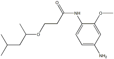 N-(4-amino-2-methoxyphenyl)-3-[(4-methylpentan-2-yl)oxy]propanamide 结构式