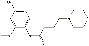 N-(4-amino-2-methoxyphenyl)-4-piperidin-1-ylbutanamide 结构式