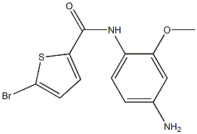 N-(4-amino-2-methoxyphenyl)-5-bromothiophene-2-carboxamide 结构式