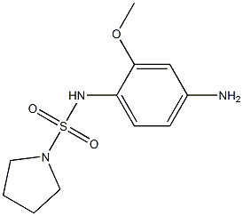 N-(4-amino-2-methoxyphenyl)pyrrolidine-1-sulfonamide 结构式