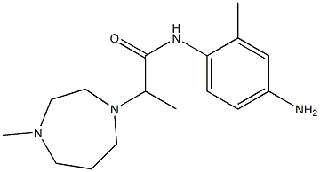 N-(4-amino-2-methylphenyl)-2-(4-methyl-1,4-diazepan-1-yl)propanamide 结构式