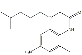 N-(4-amino-2-methylphenyl)-2-[(4-methylpentyl)oxy]propanamide 结构式