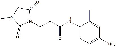 N-(4-amino-2-methylphenyl)-3-(3-methyl-2,5-dioxoimidazolidin-1-yl)propanamide 结构式