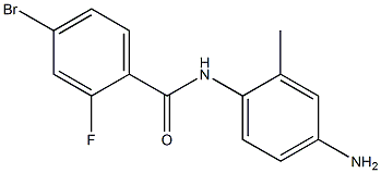 N-(4-amino-2-methylphenyl)-4-bromo-2-fluorobenzamide 结构式