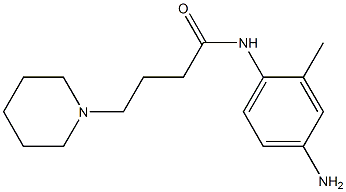 N-(4-amino-2-methylphenyl)-4-piperidin-1-ylbutanamide 结构式