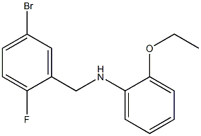 N-[(5-bromo-2-fluorophenyl)methyl]-2-ethoxyaniline 结构式