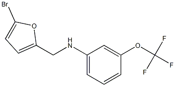 N-[(5-bromofuran-2-yl)methyl]-3-(trifluoromethoxy)aniline 结构式