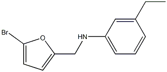 N-[(5-bromofuran-2-yl)methyl]-3-ethylaniline 结构式