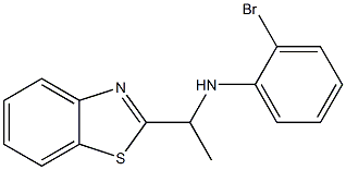 N-[1-(1,3-benzothiazol-2-yl)ethyl]-2-bromoaniline 结构式