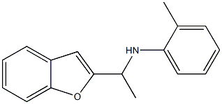 N-[1-(1-benzofuran-2-yl)ethyl]-2-methylaniline 结构式