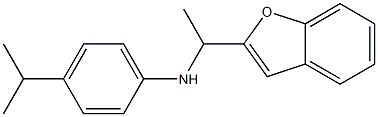 N-[1-(1-benzofuran-2-yl)ethyl]-4-(propan-2-yl)aniline 结构式