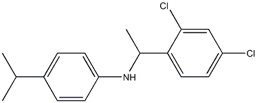 N-[1-(2,4-dichlorophenyl)ethyl]-4-(propan-2-yl)aniline 结构式