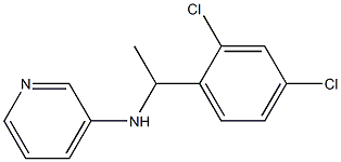 N-[1-(2,4-dichlorophenyl)ethyl]pyridin-3-amine 结构式