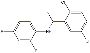 N-[1-(2,5-dichlorophenyl)ethyl]-2,4-difluoroaniline 结构式