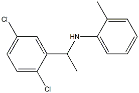 N-[1-(2,5-dichlorophenyl)ethyl]-2-methylaniline 结构式