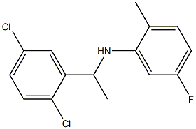 N-[1-(2,5-dichlorophenyl)ethyl]-5-fluoro-2-methylaniline 结构式
